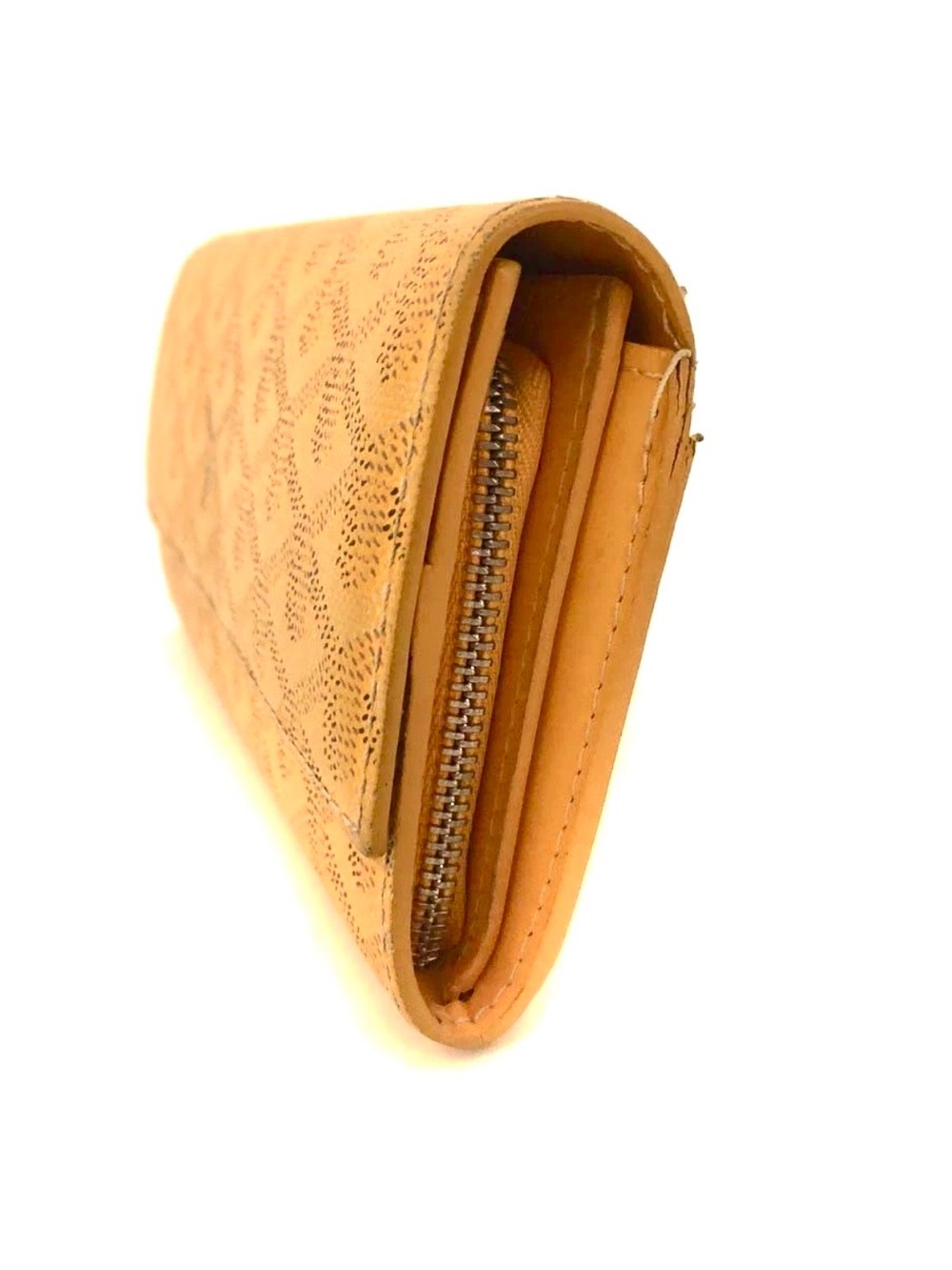 Goyard—Authentic Varenne leather wallet, yellow - Picture 3 of 8